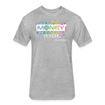 Fitted Unisex Cotton/Poly T-Shirt / Bball Money Splash - heather gray