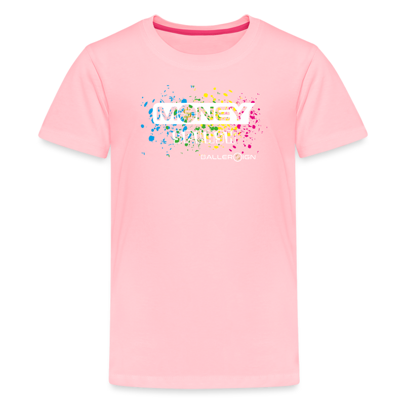 Kids' Premium T-Shirt / Bball Splash - pink