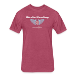 Fitted Unisex Cotton/Poly T-Shirt / Golf Birdie Hunting - heather burgundy