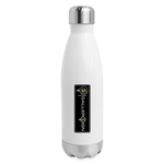 Insulated Stainless Steel Water Bottle / Golf Label - white