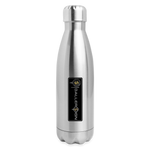 Insulated Stainless Steel Water Bottle / Golf Label - silver