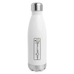 Insulated Stainless Steel Water Bottle / Golf Label - white