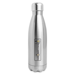 Insulated Stainless Steel Water Bottle / Golf Label - silver