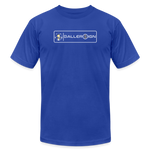 Unisex Jersey T-Shirt / Soccer label - royal blue