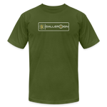 Unisex Jersey T-Shirt / Basketball label - olive