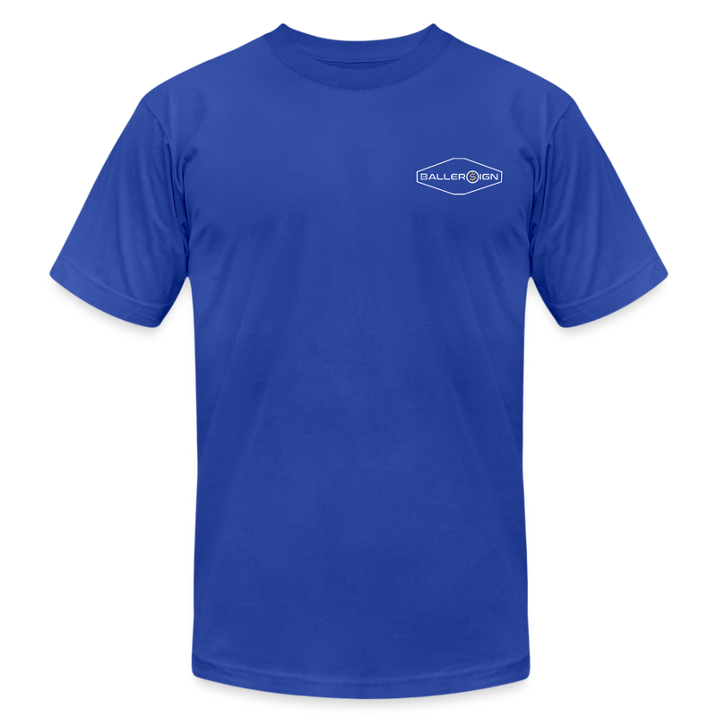 Unisex Jersey T-Shirt / B-ball Diamond+back label - royal blue