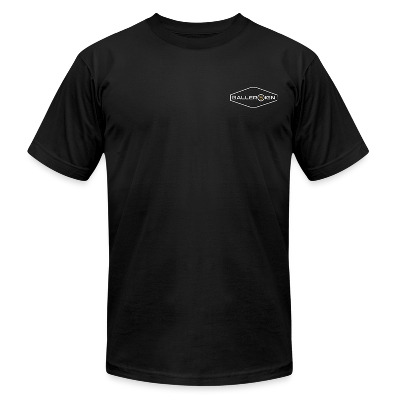 Unisex Jersey T-Shirt / B-ball Diamond+back label - black