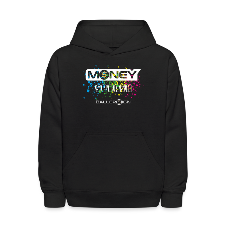 Kids' Hoodie / Money Splash - black