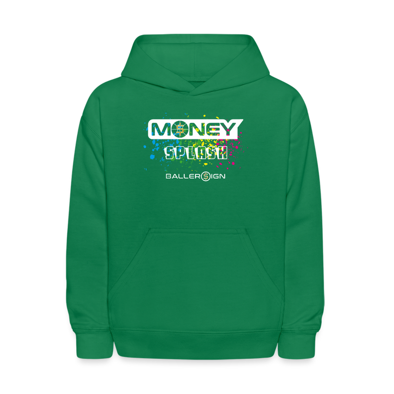 Kids' Hoodie / Money Splash - kelly green