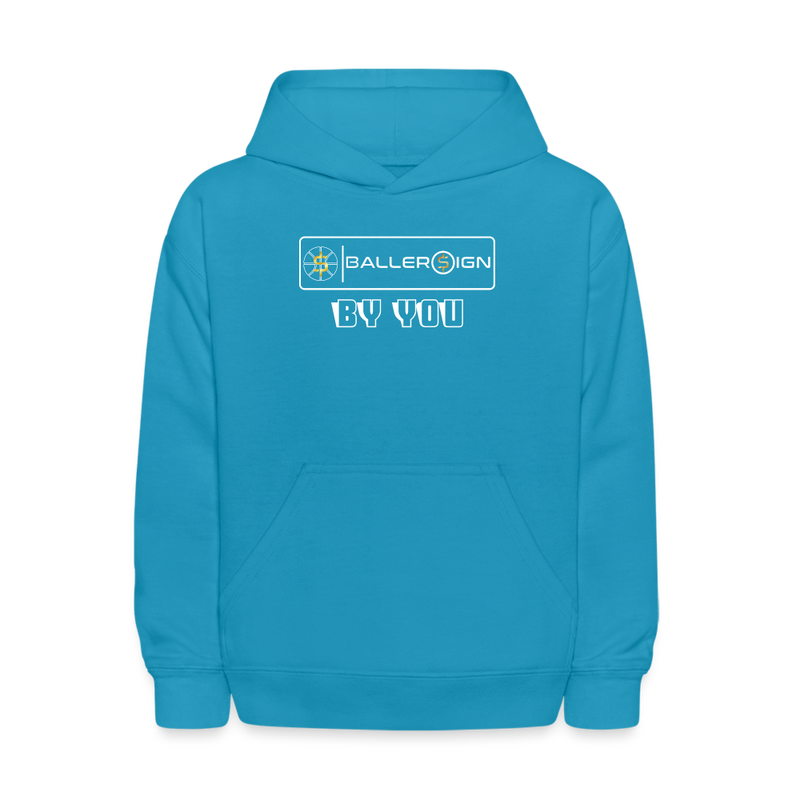 Kids' Hoodie / Bball By You - turquoise