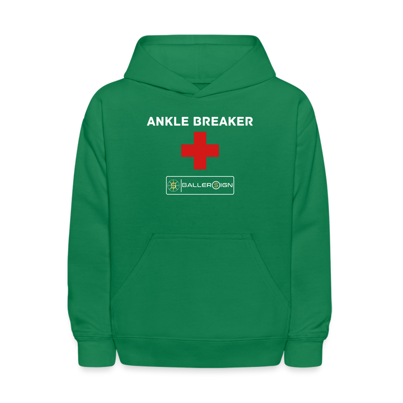 Kids' Hoodie / Bball Ankle Breaker - kelly green