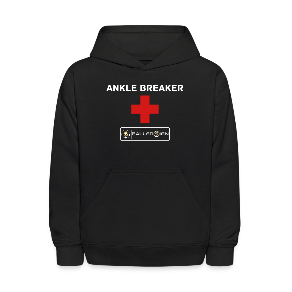 Kids' Hoodie / Soccer Ankle Breaker - black