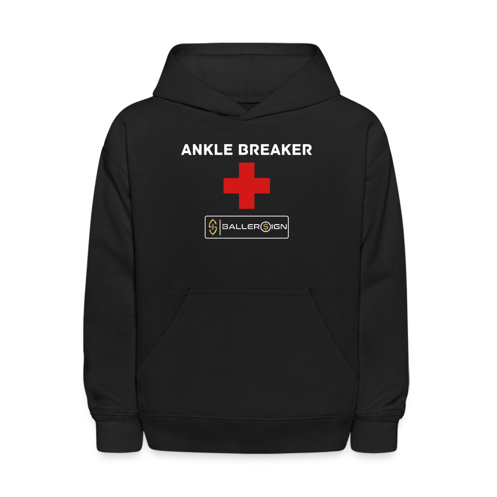 Kids' Hoodie / Soccer Ankle Breaker - black