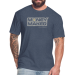 Fitted Cotton/Poly (G) Basketball Money Maker T-Shirt - heather navy