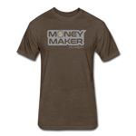 Fitted Cotton/Poly (G) Basketball Money Maker T-Shirt - heather espresso