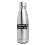 Insulated Stainless Steel Money Maker Golf Water Bottle - silver