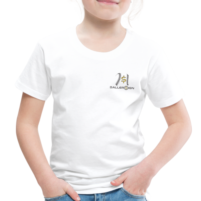 Toddler baseball/Softball/Banner Premium T-Shirt - white