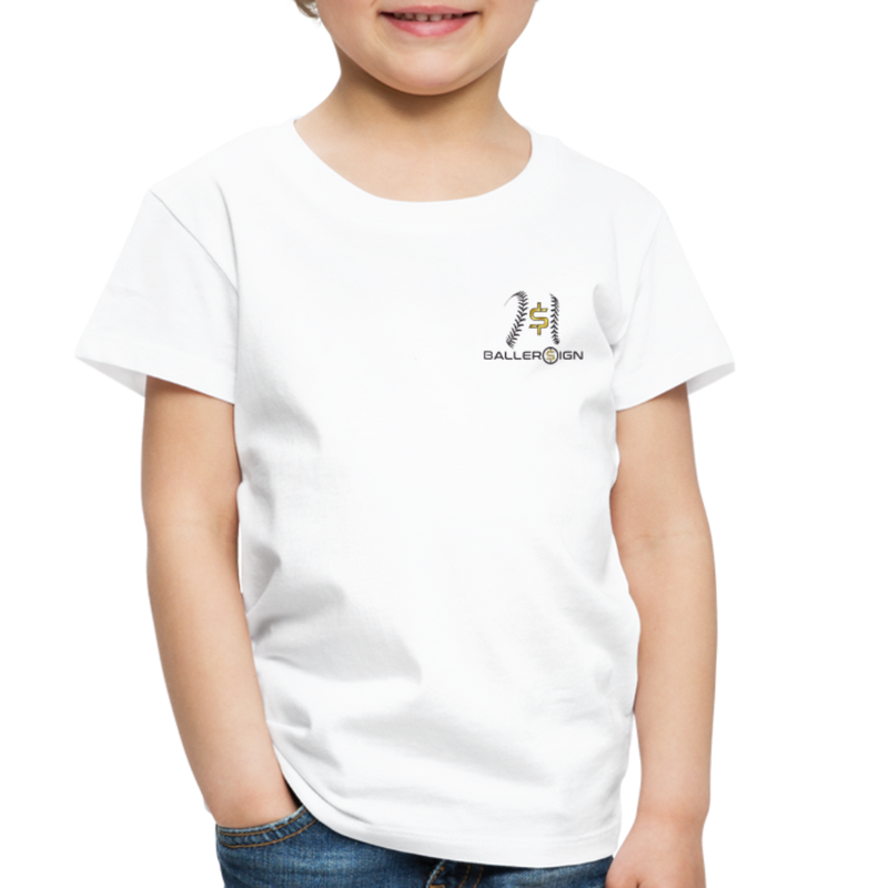 Toddler baseball/Softball/Banner Premium T-Shirt - white