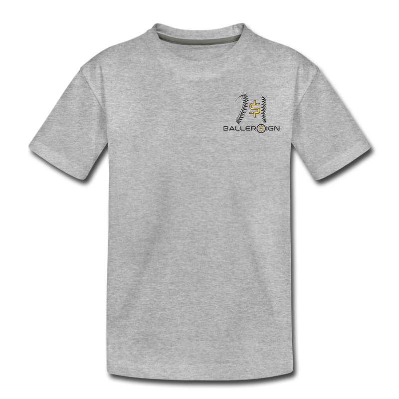 Toddler baseball/Softball/Banner Premium T-Shirt - heather gray