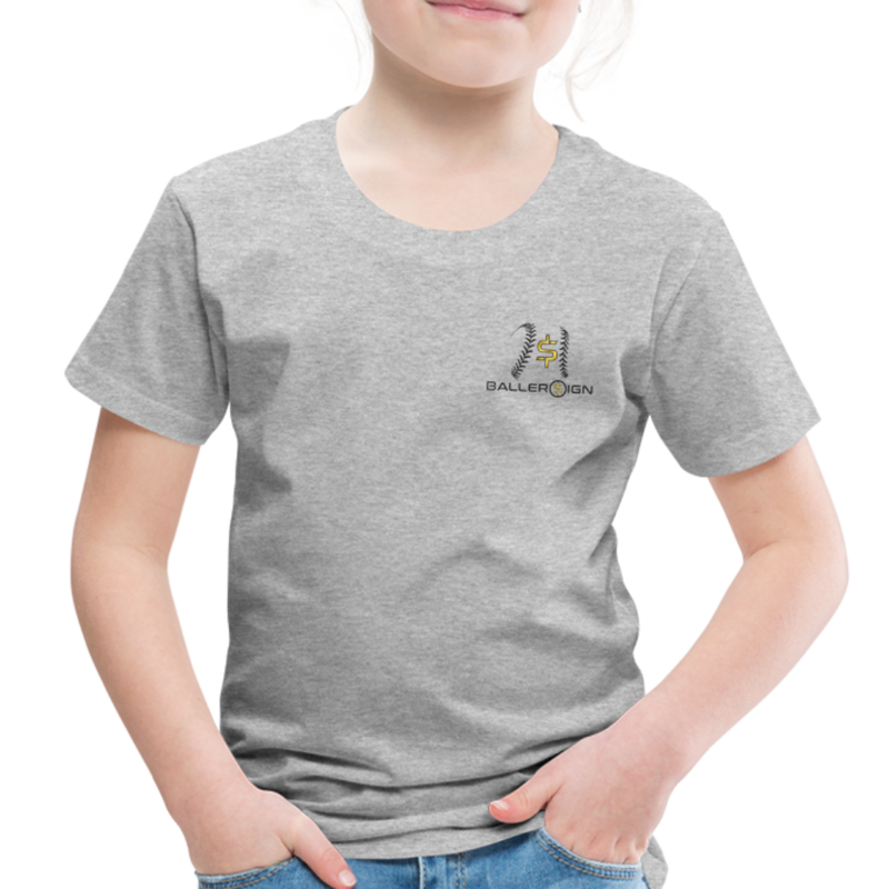 Toddler baseball/Softball/Banner Premium T-Shirt - heather gray