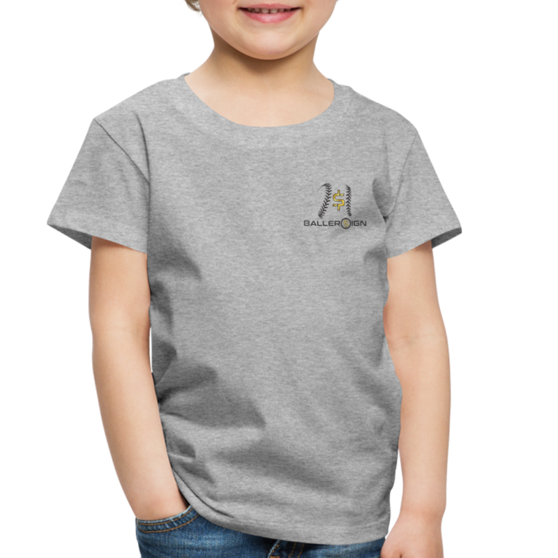 Toddler baseball/Softball/Banner Premium T-Shirt - heather gray