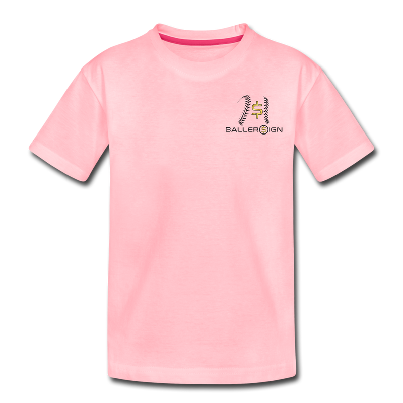 Toddler baseball/Softball/Banner Premium T-Shirt - pink