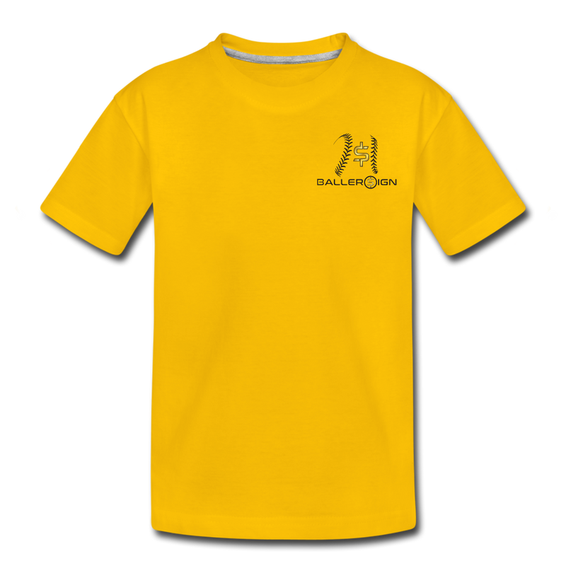 Toddler baseball/Softball/Banner Premium T-Shirt - sun yellow