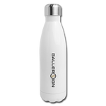 Insulated Stainless Steel Water Bottle Baseball/Softball/banner - white