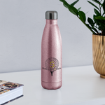 Insulated Stainless Steel Water Bottle Golf/Banner - pink glitter