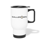 Travel Mug Baller Sign Banner - white