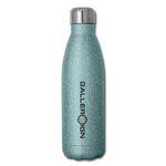 Insulated Stainless Steel Water Bottle - turquoise glitter