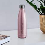 Insulated Stainless Steel Water Bottle - pink glitter