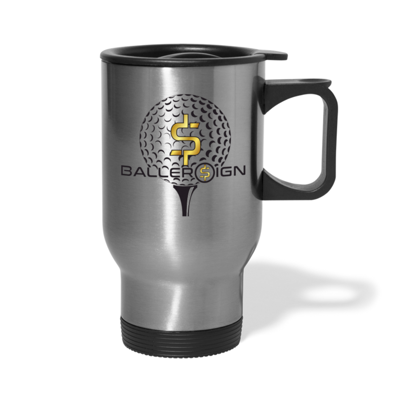 Travel Mug Golf/Banner - silver