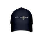 Golf Banner Fitted Hat - navy