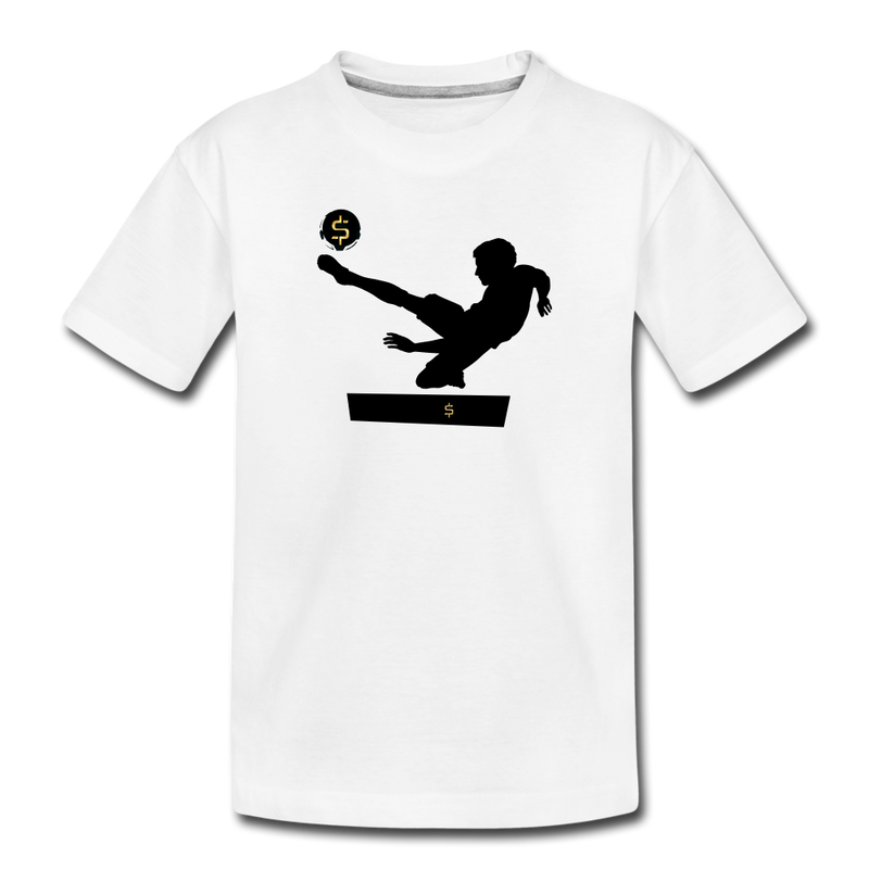 Kids' Premium T-Shirt Soccer player-1 - white