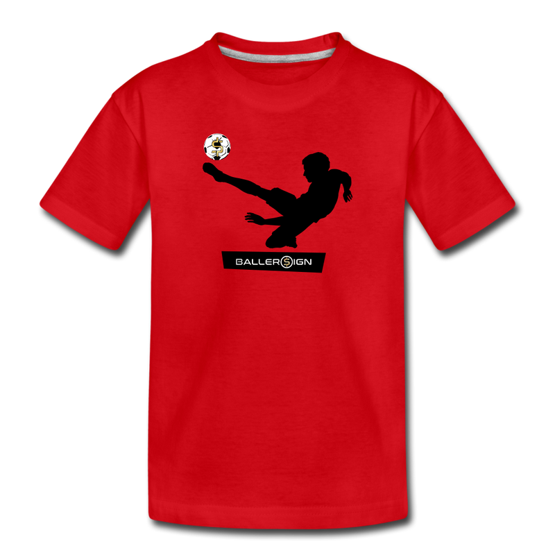 Kids' Premium T-Shirt Soccer player-1 - red