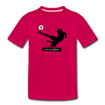 Kids' Premium T-Shirt Soccer player-1 - dark pink