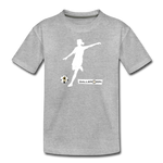 Girls Premium T-Shirt / Soccer Player - heather gray