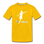 Girls Premium T-Shirt / Soccer Player - sun yellow