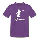 Girls Premium T-Shirt / Soccer Player - purple