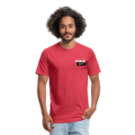 Fitted Cotton/Poly T-Shirt / G-banner Golf+banner back - heather red