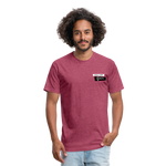 Fitted Cotton/Poly T-Shirt / G-banner Golf+banner back - heather burgundy