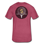 Fitted Cotton/Poly T-Shirt / G-banner Golf+banner back - heather burgundy