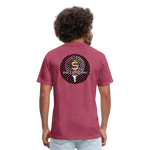 Fitted Cotton/Poly T-Shirt / G-banner Golf+banner back - heather burgundy