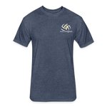 Fitted Cotton/Poly T-Shirt / Volleyball Sunset - heather navy