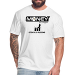 Fitted Unisex Cotton/Poly T-Shirt /Base/Softball Stock Rising - white