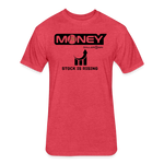 Fitted Unisex Cotton/Poly T-Shirt /Base/Softball Stock Rising - heather red