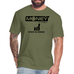 Fitted Unisex Cotton/Poly T-Shirt /Base/Softball Stock Rising - heather military green