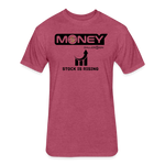 Fitted Cotton/Poly T-Shirt / Football Stock Rising - heather burgundy