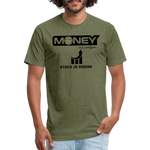 Fitted Cotton/Poly T-Shirt / Football Stock Rising - heather military green